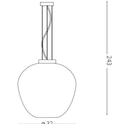 Lampadari Cucina-Ideal Lux Blossom sp1 lampadario per cucina boccia vetro fume