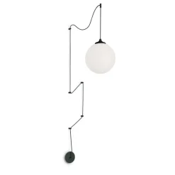 Lampade A Sospensione-Ideal Lux Boa lampada a sospensione nera con decentramento