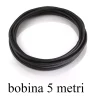 Accessori-Ideal Lux Bobina 5mt di cavo rivestito in tessuto nero