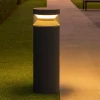 Lampioni Da Giardino-Ideal Lux Boeing pt h040 lampione basso antracite ip65 led