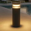 Lampioni Da Giardino-Ideal Lux Boeing pt h040 lampione da giardino nero led 14w 3000k