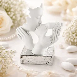 Soprammobili Moderni-Bongelli Preziosi Bomboniera matrimonio statuetta coppia argento