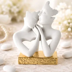 Soprammobili Moderni-Bongelli Preziosi Bomboniera matrimonio statuina famiglia oro