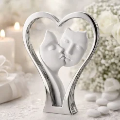 Soprammobili Moderni-Bongelli Preziosi Bomboniera moderna cuore per matrimonio oro