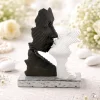 Soprammobili Moderni-Bongelli Preziosi Bomboniera per matrimonio bacio stilizzato oro nero moderno