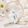 Soprammobili Moderni-Bongelli Preziosi Bomboniera per matrimonio scultura innamorati nocciola