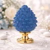 Soprammobili Moderni-Bongelli Preziosi Bomboniera pigna siciliana di ceramica blu oro