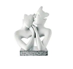 Soprammobili Moderni-Bongelli Preziosi Bomboniera scultura argento famiglia stilizzata h15