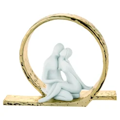 Soprammobili Moderni-Bongelli Preziosi Bomboniera scultura innamorati moderna oro