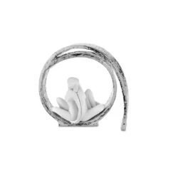 Soprammobili Moderni-Bongelli Preziosi Bomboniera scultura moderna coppia vortice argento