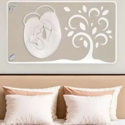 Capezzali-Bongelli Preziosi capezzale capoletto 105x60 sacra famiglia nocciola