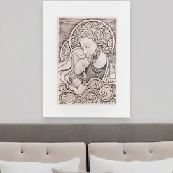 Capezzali-Bongelli Preziosi capezzale capoletto 30x40 quadretto sacra famiglia