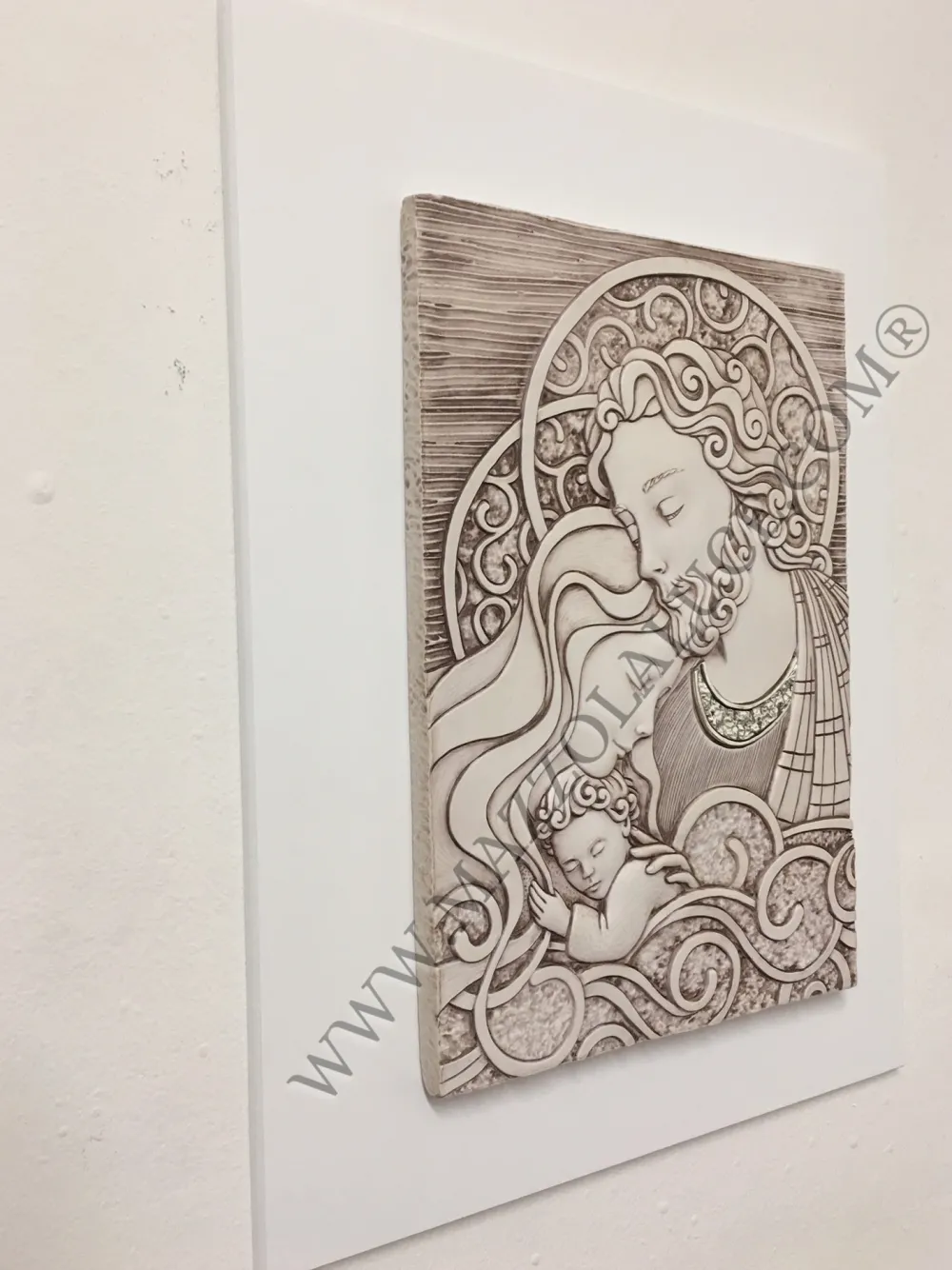 Capezzali-Bongelli Preziosi capezzale capoletto 30x40 quadretto sacra famiglia