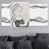 Capezzali-Bongelli Preziosi capezzale capoletto maternita moderna 105x56 grigio
