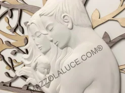 Capezzali-Bongelli Preziosi capoletto capezzale sacra famiglia 105x72 rovere