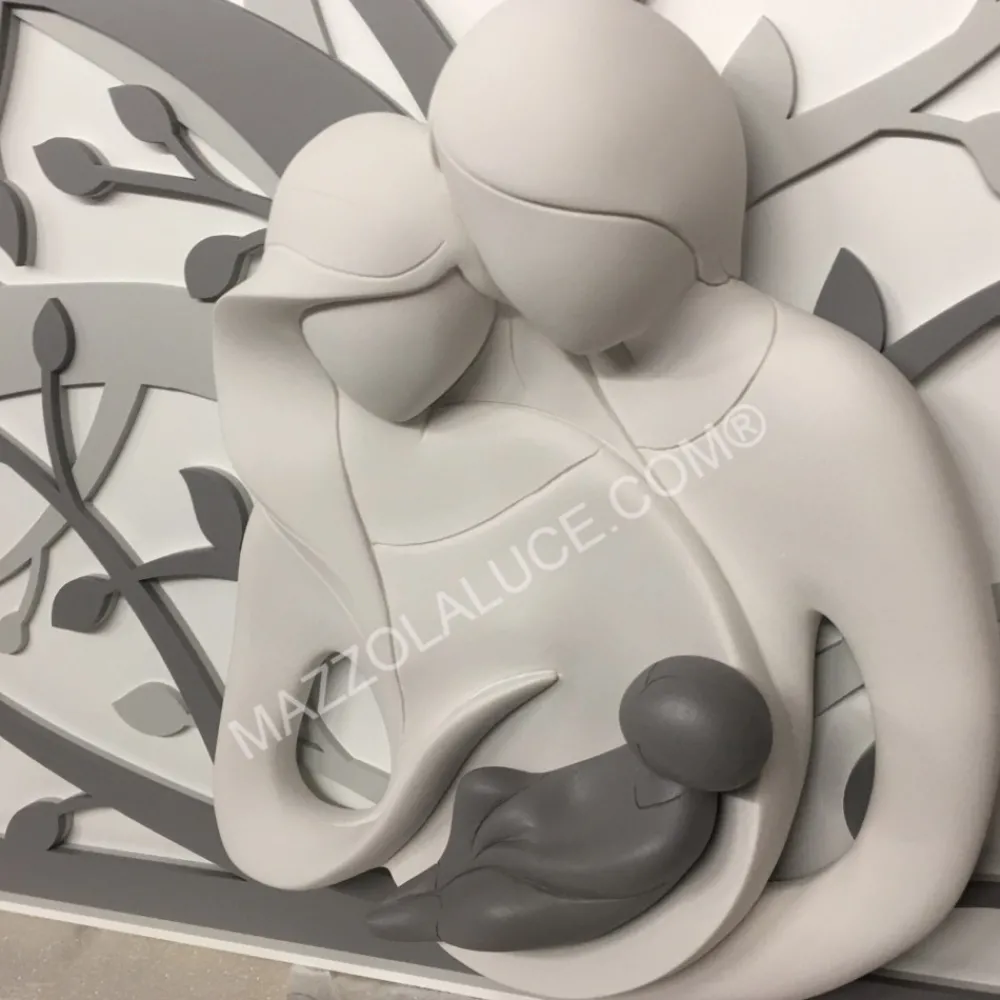 Capezzali-Bongelli Preziosi capoletto moderno sacra famiglia 105x72 capezzale grigio