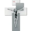 Crocifissi Da Parete-Bongelli Preziosi crocifisso da parete 17x12 grigio cristo argento