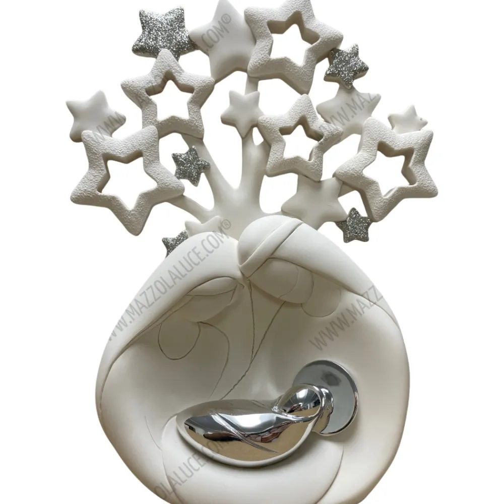 Presepi Di Natale-Bongelli Preziosi presepe di natale bianco h30 statuina natività