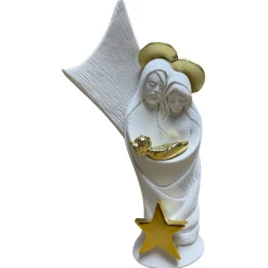 Presepi Di Natale-Bongelli Preziosi presepe di natale h16 natività bianco oro