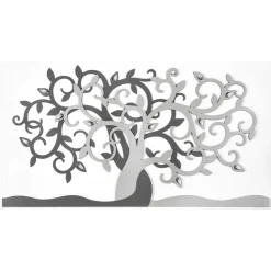 Quadri Moderni-Bongelli Preziosi quadro albero della vita 80x43 grigio per soggiorno moderno