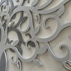 Quadri Moderni-Bongelli Preziosi quadro albero della vita 80x43 grigio per soggiorno moderno
