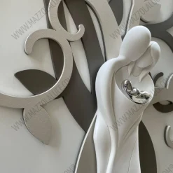 Capezzali-Bongelli Preziosi quadro capezzale sacra famiglia moderna 110x60 nocciola