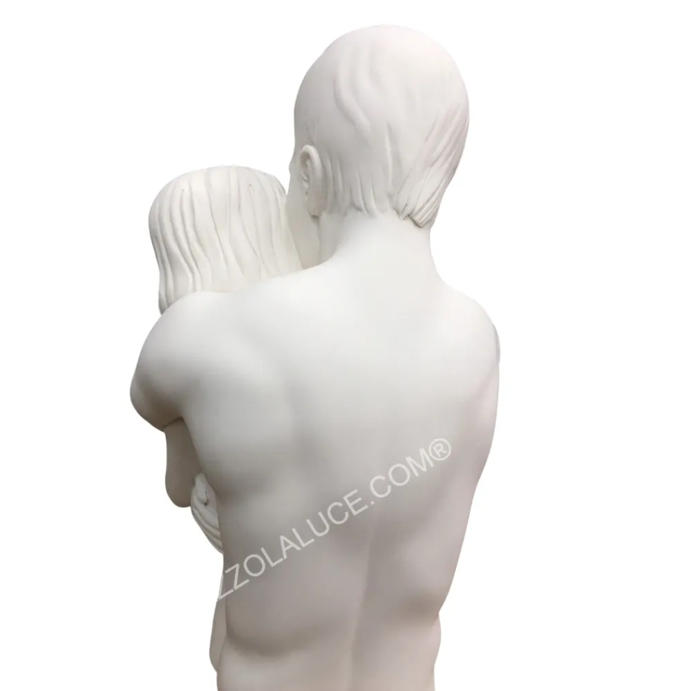 Soprammobili Moderni-Bongelli Preziosi scultura busto coppia sentimenti bianca argento