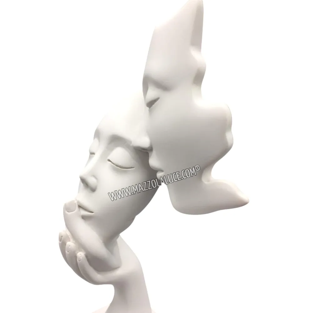 Soprammobili Moderni-Bongelli Preziosi scultura coppia face base carta da zucchero