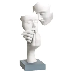 Soprammobili Moderni-Bongelli Preziosi scultura coppia face base carta da zucchero