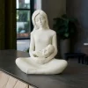 Soprammobili Moderni-Bongelli Preziosi scultura da tavolo maternita seduta bimbo h18 bianca