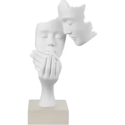 Soprammobili Moderni-Bongelli Preziosi scultura face volti moderna base nocciola