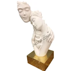 Soprammobili Moderni-Bongelli Preziosi scultura h39 famiglia moderna base oro