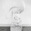 Soprammobili Moderni-Bongelli Preziosi scultura maternita face base argento soprammobile