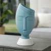 Soprammobili Moderni-Bongelli Preziosi scultura vaso viso uomo h45 carta da zucchero