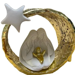 Presepi Di Natale-Bongelli Preziosi statuetta presepe moderno di natale natività oro d15