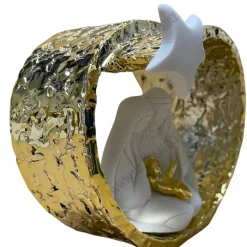 Presepi Di Natale-Bongelli Preziosi statuetta presepe moderno di natale natività oro d15