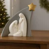 Presepi Di Natale-Bongelli Preziosi statuina h13 presepe moderno grigio stella natività