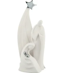 Presepi Di Natale-Bongelli Preziosi statuina presepe h37 bianco moderno natività di natale