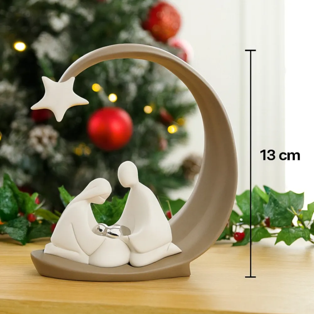 Presepi Di Natale-Bongelli Preziosi statuina presepe h13 moderno di natale nocciola