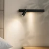 Applique Camera Da Letto-Ideal Lux Bonne nuit-2 ap applique camera da letto nera orientabile