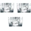 Faretti Da Incasso-Ideal Lux Box 3 faretti da incasso vetro quadrato blues fi square
