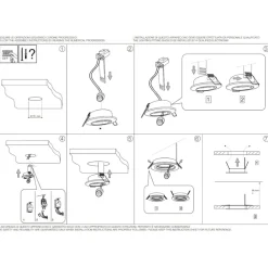 Faretti Da Incasso-Ideal Lux Box kit 3 swing faretti da incasso orientabile brunito rotondo