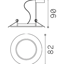 Faretti Da Incasso-Ideal Lux Box kit n3 swing fi faretti rotondi da incasso orientabili bianco