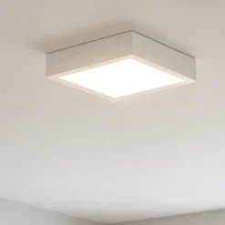 Plafoniere Moderne-Linea Light Box sq plafoniera led 17w 4000k quadrata bianca