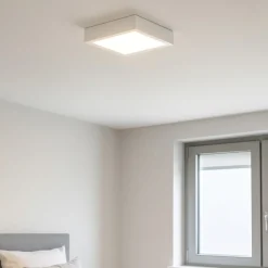 Plafoniere Moderne-Linea Light Box sq plafoniera led 17w 4000k quadrata bianca