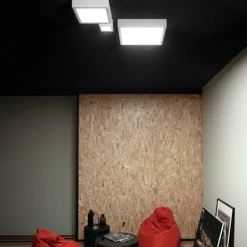 Plafoniere Moderne-Linea Light Box sq plafoniera led 17w 4000k quadrata bianca