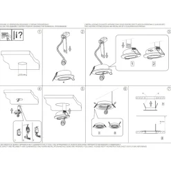 Faretti Da Incasso-Ideal Lux Box 3 swing fi faretti nero da incasso per cartongesso orientabili rotondi