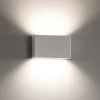 Applique Da Parete-Linea Light Box w2 bi emissione applique bianco led 10w 2700k