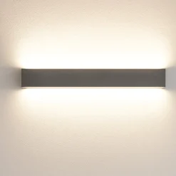 Applique Da Parete-Linea Light Box w2 applique led 41w 3000k cemento bi emissione
