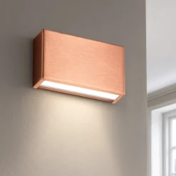 Applique Da Parete-Linea Light Box w1 rame mono emissione applique led 6w 2700k